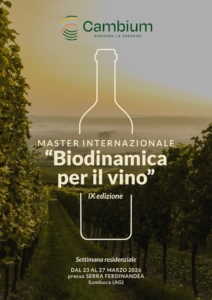 Cambium - Master in biodinamica Cambium - Master in biodinamica